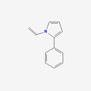 molecular formula C12H11N B15043803 1H-Pyrrole, 1-ethenyl-2-phenyl- CAS No. 58042-93-6