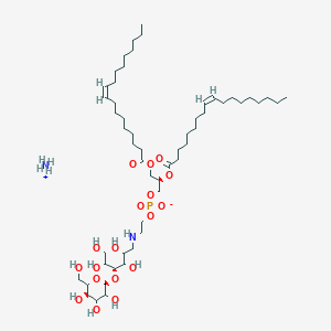 azanium;[(2R)-2,3-bis[[(Z)-octadec-9-enoyl]oxy]propyl] 2-[[(4R)-2,3,5,6-tetrahydroxy-4-[(2S,5R)-3,4,5-trihydroxy-6-(hydroxymethyl)oxan-2-yl]oxyhexyl]amino]ethyl phosphate