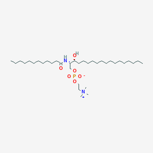 molecular formula C35H73N2O6P B1504382 N-(dodecanoyl)-sphinganine-1-phosphocholine CAS No. 474923-31-4