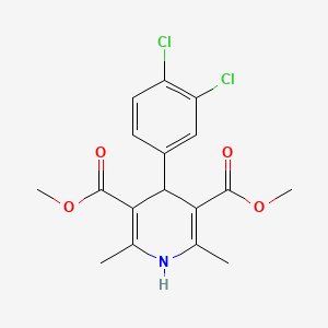 molecular formula C17H17Cl2NO4 B15043878 Dimethyl 4-(3,4-dichlorophenyl)-2,6-dimethyl-1,4-dihydropyridine-3,5-dicarboxylate 