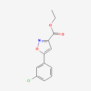 Ethyl 5-(3-chlorophenyl)isoxazole-3-carboxylate