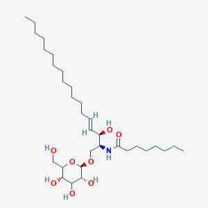 N-{(2S,3R,4E)-1-[(beta-D-glycero-Hexopyranosyl)oxy]-3-hydroxyoctadec-4-en-2-yl}octanamide