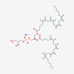 molecular formula C46H74NaO10P B1504393 Sodium (2R)-2,3-bis{[(5Z,8Z,11Z,14Z)-icosa-5,8,11,14-tetraenoyl]oxy}propyl 2,3-dihydroxypropyl phosphate CAS No. 474943-21-0