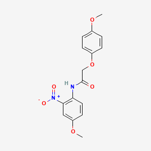 molecular formula C16H16N2O6 B15044073 N-(4-methoxy-2-nitrophenyl)-2-(4-methoxyphenoxy)acetamide 