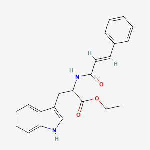 molecular formula C22H22N2O3 B15044084 ethyl N-[(2E)-3-phenylprop-2-enoyl]tryptophanate 