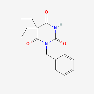 molecular formula C15H18N2O3 B15044135 1-Benzyl-5,5-diethylbarbituric acid CAS No. 92870-36-5