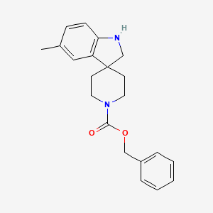 molecular formula C21H24N2O2 B1504418 Benzyl 5-methylspiro[indoline-3,4'-piperidine]-1'-carboxylate CAS No. 1160247-23-3
