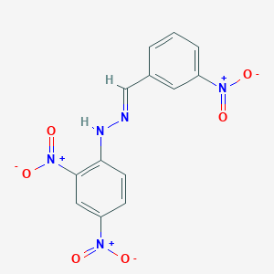 molecular formula C13H9N5O6 B15044416 Benzaldehyde, m-nitro-, (2,4-dinitrophenyl)hydrazone CAS No. 2571-09-7