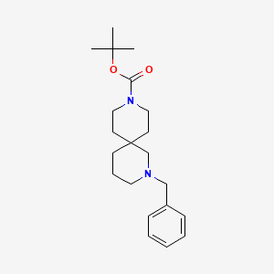 molecular formula C21H32N2O2 B1504444 Tert-butyl 2-benzyl-2,9-diazaspiro[5.5]undecane-9-carboxylate CAS No. 236406-48-7