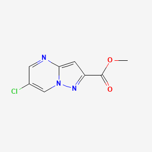molecular formula C8H6ClN3O2 B1504445 Methyl 6-chloropyrazolo[1,5-A]pyrimidine-2-carboxylate CAS No. 1005209-41-5