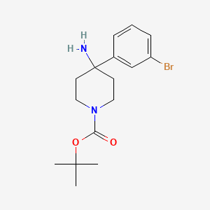 4-Amino-4-(3-bromo-phenyl)-piperidine-1-carboxylic acid tert-butyl ester