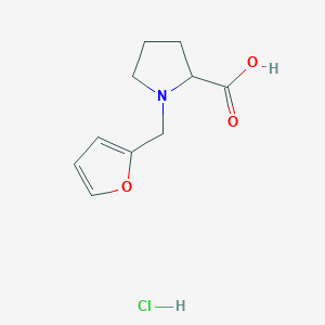 1-(Furan-2-ylmethyl)pyrrolidine-2-carboxylic acid hydrochloride