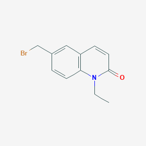 molecular formula C12H12BrNO B150446 6-(bromomethyl)-1-ethylquinolin-2(1H)-one CAS No. 133032-63-0