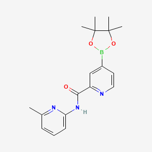 N-(6-Methylpyridin-2-YL)-4-(4,4,5,5-tetramethyl-1,3,2-dioxaborolan-2-YL)picolinamide