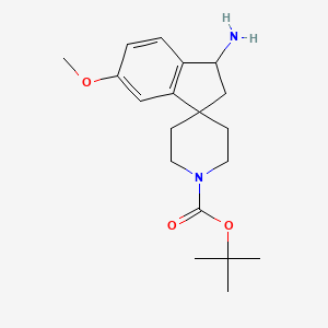 Tert-butyl 3-amino-6-methoxy-2,3-dihydrospiro[indene-1,4'-piperidine]-1'-carboxylate