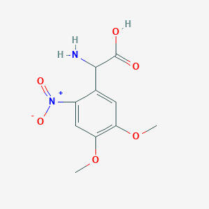 2-Amino-2-(4,5-dimethoxy-2-nitrophenyl)acetic acid