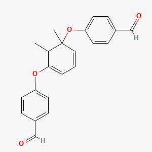 4,4'-[(1,2-Dimethylcyclohexa-3,5-diene-1,3-diyl)bis(oxy)]dibenzaldehyde