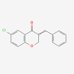 3-Benzylidene-6-chloro-2,3-dihydro-4H-1-benzopyran-4-one