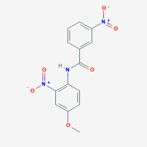 molecular formula C14H11N3O6 B15044952 N-(4-methoxy-2-nitrophenyl)-3-nitrobenzamide CAS No. 313497-60-8