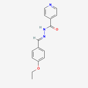molecular formula C15H15N3O2 B15044990 N'-(4-ethoxybenzylidene)isonicotinohydrazide 