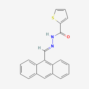 molecular formula C20H14N2OS B15045008 N'-(9-anthrylmethylene)-2-thiophenecarbohydrazide 