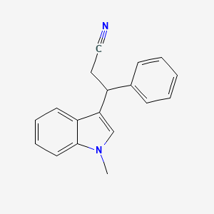 B1504514 3-(1-Methyl-1H-indol-3-yl)-3-phenylpropanenitrile CAS No. 429689-25-8