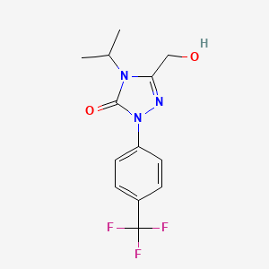 3-(Hydroxymethyl)-4-isopropyl-1-(4-(trifluoromethyl)phenyl)-1H-1,2,4-triazol-5(4H)-one