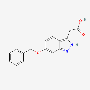 B1504522 (6-Benzyloxy-1H-indazol-3-YL)-acetic acid CAS No. 885272-16-2