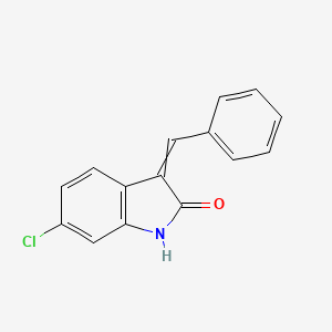 molecular formula C15H10ClNO B1504523 3-benzylidene-6-chloro-1H-indol-2-one CAS No. 387343-81-9