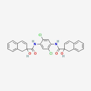 molecular formula C28H22Cl2N2O4 B1504524 N,N'-(2,5-Dichloro-1,4-phenylene)bis(2-hydroxy-1,2-dihydronaphthalene-2-carboxamide) CAS No. 30204-87-6