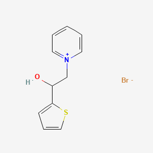molecular formula C11H12BrNOS B1504527 1-[2-Hydroxy-2(2-thienyl)ethyl]pyridinium bromide CAS No. 26031-81-2