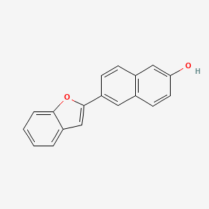 molecular formula C18H12O2 B15045343 6-(Benzofuran-2-yl)naphthalen-2-ol 