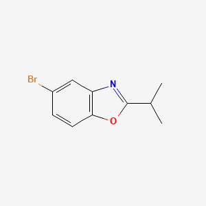 molecular formula C10H10BrNO B1504537 5-Bromo-2-isopropyl-1,3-benzoxazole CAS No. 915921-35-6