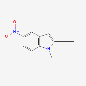 molecular formula C13H16N2O2 B1504538 2-Tert-butyl-1-methyl-5-nitro-1H-indole CAS No. 952664-81-2