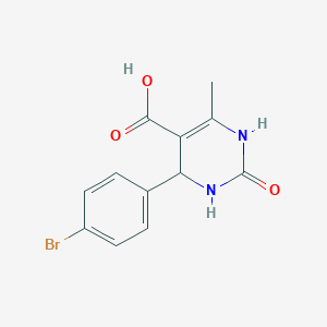 molecular formula C12H11BrN2O3 B1504542 4-(4-Bromophenyl)-6-methyl-2-oxo-1,2,3,4-tetrahydropyrimidine-5-carboxylic acid CAS No. 891190-54-8