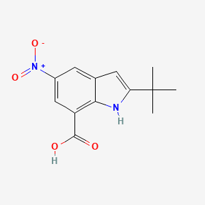 2-Tert-butyl-5-nitro-1H-indole-7-carboxylic acid