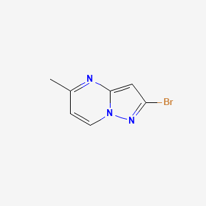 molecular formula C7H6BrN3 B15045472 2-Bromo-5-methylpyrazolo[1,5-a]pyrimidine 