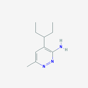 molecular formula C10H17N3 B1504548 6-Methyl-4-(pentan-3-YL)pyridazin-3-amine CAS No. 910552-61-3