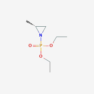 molecular formula C7H16NO3P B15045651 diethyl [(2R)-2-methylaziridin-1-yl]phosphonate 