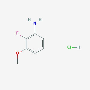molecular formula C7H9ClFNO B15045721 2-Fluoro-3-methoxyaniline hydrochloride 