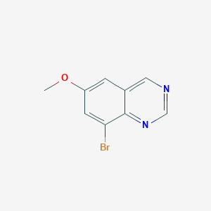 molecular formula C9H7BrN2O B15045841 8-Bromo-6-methoxyquinazoline 