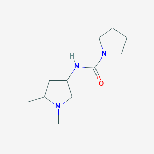 molecular formula C11H21N3O B1504606 N-(1,5-Dimethylpyrrolidin-3-yl)pyrrolidine-1-carboxamide CAS No. 678185-68-7