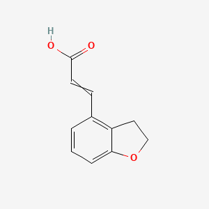 B1504612 3-(2,3-Dihydro-1-benzofuran-4-yl)prop-2-enoic acid CAS No. 209257-37-4