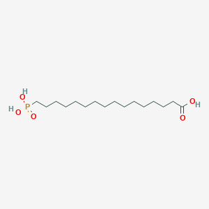 molecular formula C16H33O5P B1504616 16-Phosphonohexadecanoic acid CAS No. 443361-18-0