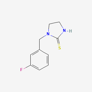 molecular formula C10H11FN2S B15046168 1-(3-Fluorobenzyl)imidazolidine-2-thione 