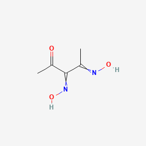 molecular formula C5H8N2O3 B15046269 3,4-Bis(hydroxyimino)pentan-2-one 