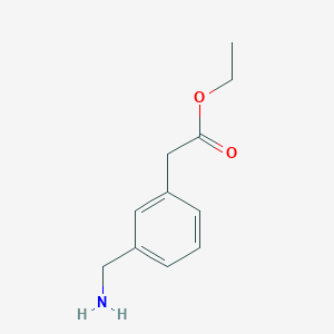 molecular formula C11H15NO2 B1504627 Ethyl 2-[3-(aminomethyl)phenyl]acetate CAS No. 259818-63-8