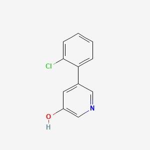 molecular formula C11H8ClNO B15046307 5-(2-Chlorophenyl)pyridin-3-ol CAS No. 1258634-37-5