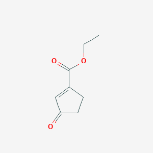 molecular formula C8H10O3 B15046358 Ethyl 3-Oxo-1-cyclopentenecarboxylate 