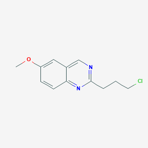 molecular formula C12H13ClN2O B15046364 2-(3-Chloropropyl)-6-methoxyquinazoline CAS No. 2006276-98-6